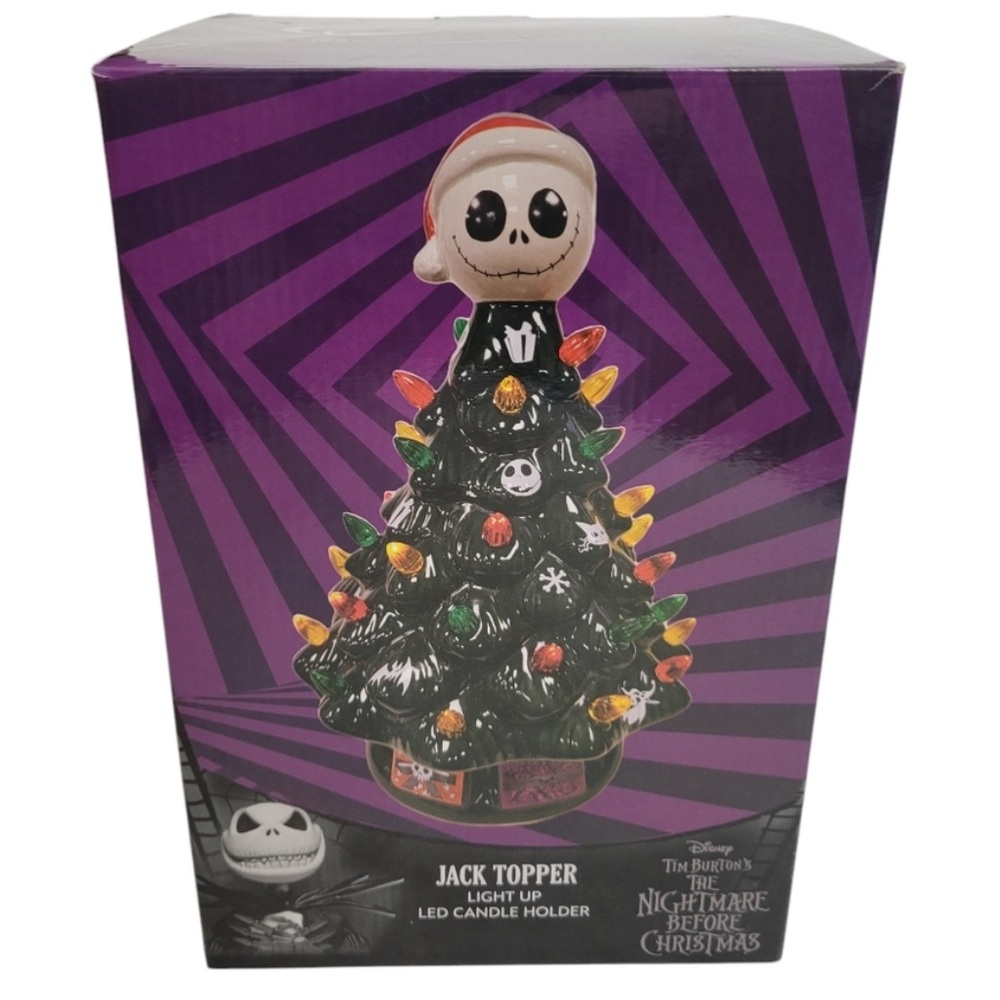 Jack Skellington Nightmare Before Christmas  Led Light Up Ceramic Christmas Tree